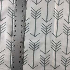 Modern Arrows Gray on White | Home Decor Fabric | Premier Prints | 54 Wide | By the Yard