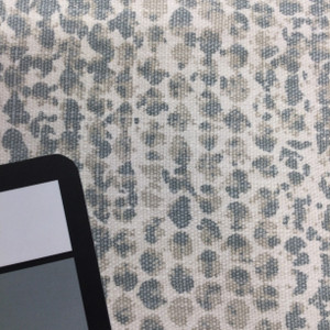 dotted grunge gray taupe white canvas