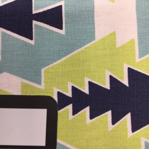 Modern Aztec Navy Blue / Green / White | Home Decor Fabric | Premier Prints | 54 Wide | By the Yard