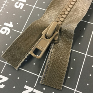 32.5" Separating Zipper | Tan | Molded Plastic | YKK Brand | Jackets