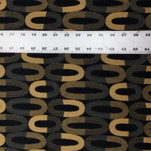 elongated circles black tan