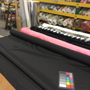 solid black woven upholstery