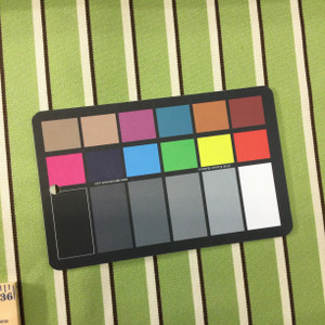 3.8 Yard Piece of Indoor / Outdoor Fabric | Vintage Stripes Green / Brown | 54 Wide | Upholstery