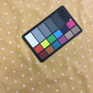 3.55 Yard Piece of Home Decor Fabric | Shabby Orange with Square Dabs | Upholstery / Drapery | 54" Wide