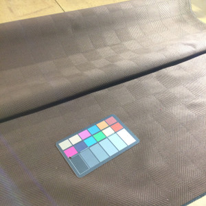 2.8 Yard Piece of Upholstery Fabric | Dark Brown Subtle Diamond Grid | 54" Wide