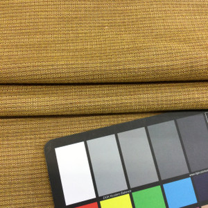 7.3 Yard Piece of Drapery Fabric | Gold and Brown Textured Weave | 54" Wide