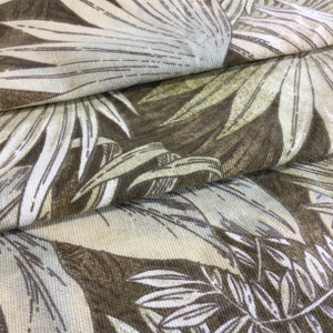 Tommy Bahama Tropical Foliage Green Tan | Home Decor Fabric | Upholstery / Drapery | 54" Wide | By the Yard