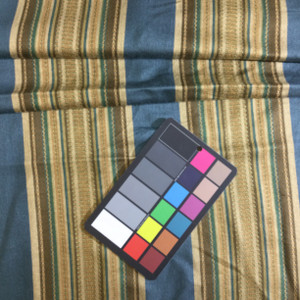 Vintage Stripes Teal Blue / Brown | Upholstery Fabric | 54" Wide | By the Yard