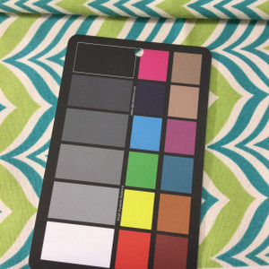 Ripple Effect Green / Teal / White | Indoor / Outdoor Upholstery Fabric | 54" Wide | By the Yard