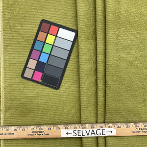 Solid Green Subtle Stripes | Upholstery Fabric | 54" Wide | By the Yard