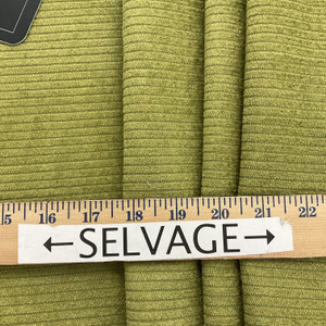 Solid Green Subtle Stripes | Upholstery Fabric | 54" Wide | By the Yard