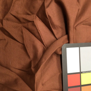 Solid Coffee Brown Matte Dense 100% Polyester Fabric