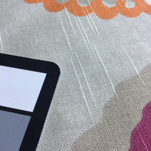 Modern Floral Beige / Pink / Orange | Home Decor Fabric | Upholstery / Drapery | 54" Wide | By the Yard