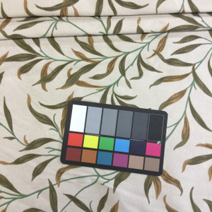 Foliage Green / Beige / Tan | Home Decor Fabric | Upholstery / Drapery | 54" Wide | By the Yard