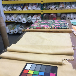 Butter Yellow Basketweave | Upholstery Fabric | 54" Wide | By the Yard