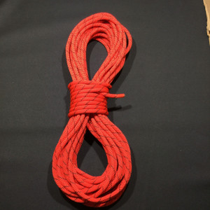 25 Yard Piece | Safety Rope - 9 mm, RED & Black , By the Piece