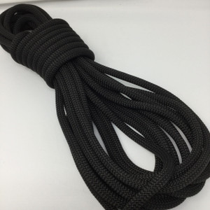 13.8 Yard Piece of Safety Rope - 11 mm, Black , By the Piece, Remnant 182