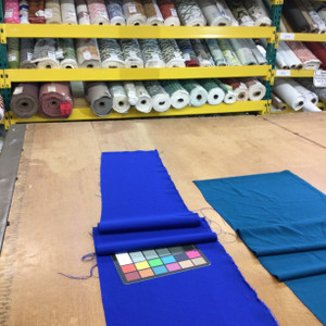 Royal Blue Polyester Gabradine Fabric | Lightweight Woven Suiting | By The Yard | 60 inch wide