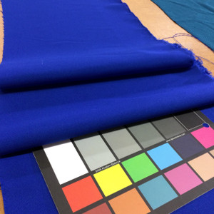 Royal Blue Polyester Gabradine Fabric | Lightweight Woven Suiting | By The Yard | 60 inch wide