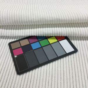 Textured Stripes Solid Off-White | Pin Cord in Enamel by BELLA-DURA | Latex Backed | Indoor / Outdoor Fabric | WATER RESISTANT | 54" Wide | BTY