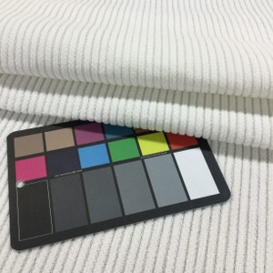 Textured Stripes Solid Off-White | Pin Cord in Enamel by BELLA-DURA | Latex Backed | Indoor / Outdoor Fabric | WATER RESISTANT | 54" Wide | BTY