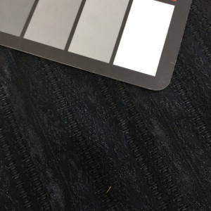 5.8 Yard Piece of Drapery Fabric | Black Decorative Stripes | 54" Wide