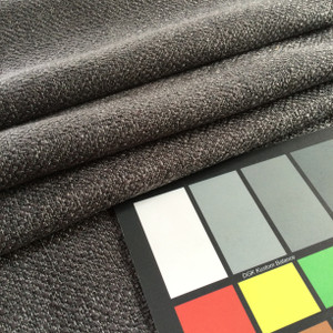 Dark Gray Textured Weave | Press Charcoal by Regal | Upholstery / Slipcover Fabric | 54" Wide | By the Yard