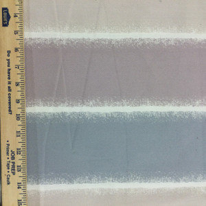 Stripes in Purple / Blue / Beige | Twill Canvas | Home Decor Fabric | 54" Wide | By the Yard