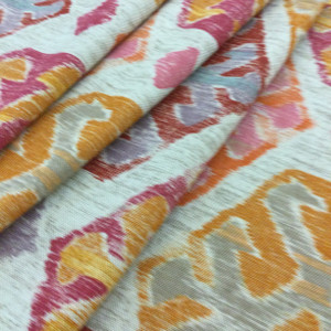 Bright Modern Aztec | Orange / Red / Pink | Home Decor Fabric | 54" Wide | By the Yard