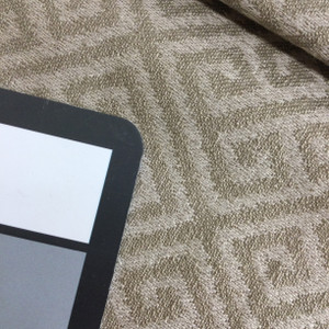 Alpena in Cocoa | Greek Key Solid | Upholstery / Slipcover Fabric | 54" Wide | By the Yard