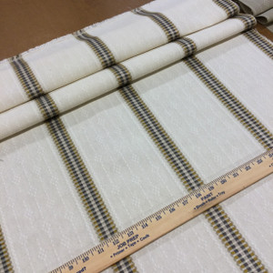 In Detail Antique | Off White / Gold / Gray | Upholstery / Slipcover Fabric | 54" Wide | By the Yard