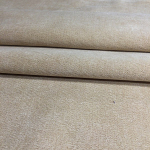 Light Tan Microfiber Velvet | Upholstery Fabric | 54” Wide | By the Yard