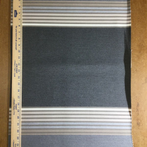 Sunbrella 4836-0000 Tillman Shale | 46 Inch wide | AWNING AND MARINE Fabric | Shade / Outdoor Covers | By the Yard | STRIPED