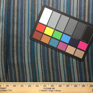 Blue / Gray Thin Stripes | Indoor / Outdoor Fabric | Upholstery / Drapery | 54 Wide | By the Yard