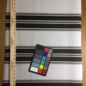 Sunbrella 4946-0000  Black/Taupe | 46 Inch wide | AWNING AND MARINE Fabric | Shade / Outdoor Covers | By the Yard | STRIPED