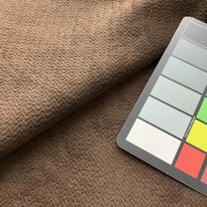 Dark Brown Chevron Plush Velvet | Russet by Richloom | Upholstery Fabric | 54” Wide | By the Yard