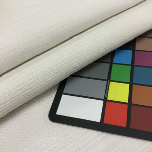 Cream/White Shadow Stripe Upholstery Fabric | Smooth Plain Weav 54 Wide | By The Yard |1200