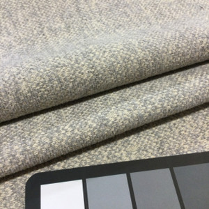 Grey/Cream Variegated Textured Chenille Upholstery Fabric | Furniture | Home Dec | Cushions | By The Yard | 54 Inch Wide