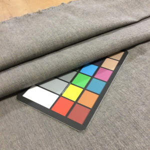 Medium Gray with Tan Threads Textured Upholstery Fabric | Furniture | Home Dec | Cushions | By The Yard | 54 Inches Wide