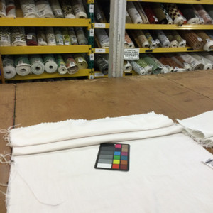 Ivory Solid Basketweave Texture Upholstery Fabric | Furniture | Home Dec | Cushions | By The Yard | 54 Inch Wide