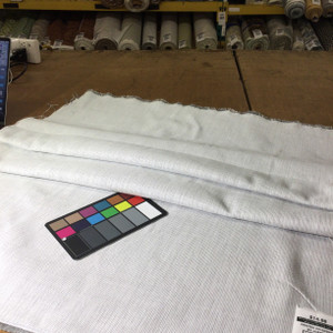 Two Toned White / Silver | Upholstery / Slipcover Fabric | 54" Wide | By the Yard