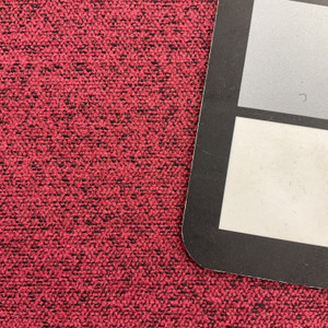 Mottled Red with Black Microfiber | Medium Weight Upholstery Fabric  | 54" Wide | By the Yard | Durable