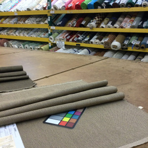 Tan Pebbled Weave | Heavyweight Upholstery / Slipcover Fabric | 54" Wide | By the Yard