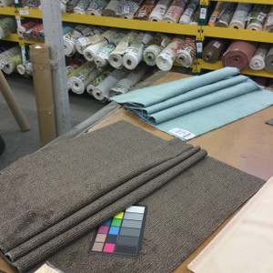 Plush Micro Herringbone in Browns | Chenille Upholstery Fabric | 54" Wide | Heavy Weight | By the Yard