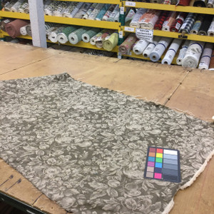 Traditional Floral Jacquard in Beige / Taupe | Upholstery / Heavy Drapery Fabric | 54" Wide | By the Yard
