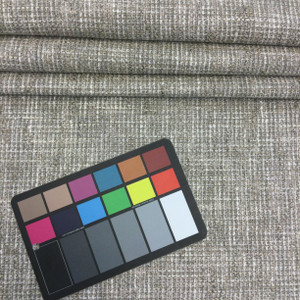 Variegated Basketweave in Gray / White / Beige | Upholstery / Heavy Drapery Fabric | 54" Wide | By the Yard