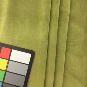 Chive Green Microfiber Velvet Fabric by Richloom | Microfiber Velvet Fabric | Upholstery / Heavy Drapery | 54" Wide | By the Yard