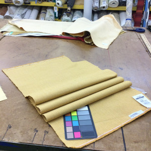 Camden Chamois in color Topaz | Orange-Brown Basketweave | Upholstery / Heavy Drapery Fabric | 54" Wide | By the Yard