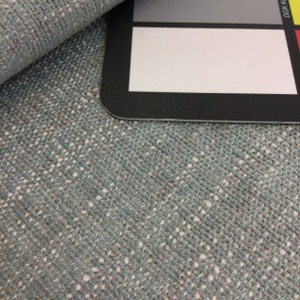 Sky Blue with White Streaks | Low-Pile Chenille Upholstery Fabric | 54" Wide | Heavy Weight | By the Yard