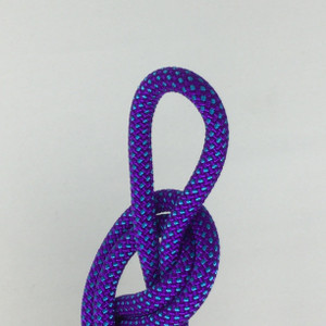 Static Utility Rope | 8 MM | PURPLE & BLUE | Sold by the linear foot | SECONDS